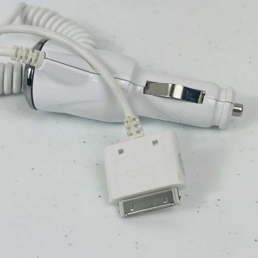 Apple iPhone Car Charger 12V Cable 4 4S 4 3GS iPod Touch‎ iPad 2 3
